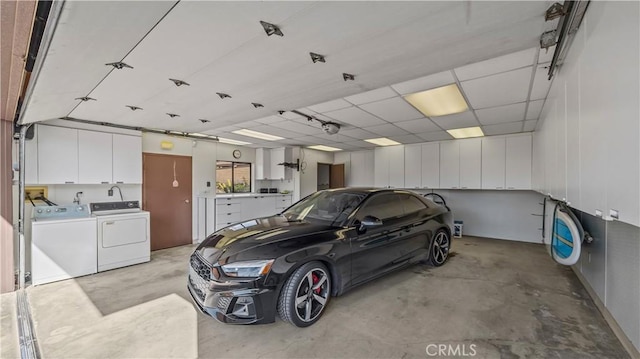 4968 Chapala Dr, Riverside, CA 92507 - garage with independent washer and dryer