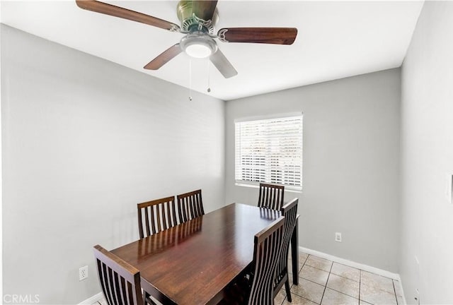 629 E 93rd St, Los Angeles, CA 90002 - dining space featuring a ceiling fan and light tile patterned floors