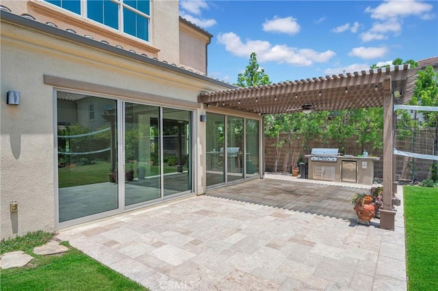 65 Rexford, Irvine, CA 92620 - view of patio featuring a pergola and area for grilling