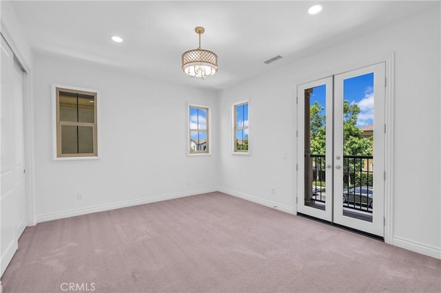 65 Rexford, Irvine, CA 92620 - empty room with plenty of natural light, carpet floors, and recessed lighting