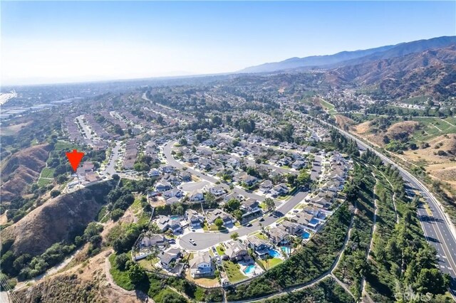 747 Highland View Dr, Corona, CA 92882 - view of property location with a mountainous background and nearby suburban area