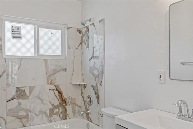 38953 Foxholm Dr, Palmdale, CA 93551 - bathroom featuring vanity and  shower combination