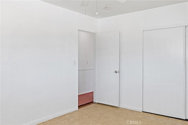 38953 Foxholm Dr, Palmdale, CA 93551 - unfurnished bedroom featuring carpet, a closet, and ceiling fan