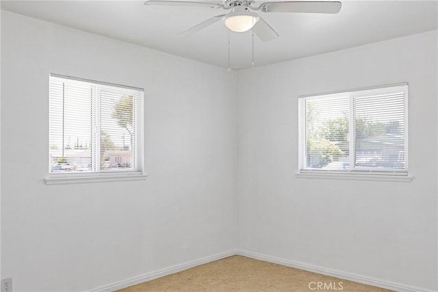 38953 Foxholm Dr, Palmdale, CA 93551 - spare room with light carpet and ceiling fan