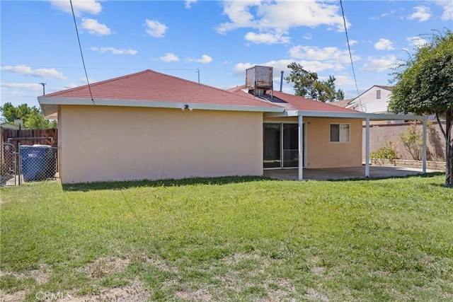 38953 Foxholm Dr, Palmdale, CA 93551 - back of property with stucco siding and a patio area