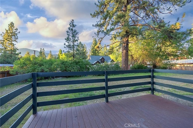 1025 W Big Bear Blvd, Big Bear City, CA 92314 - deck featuring a mountain view