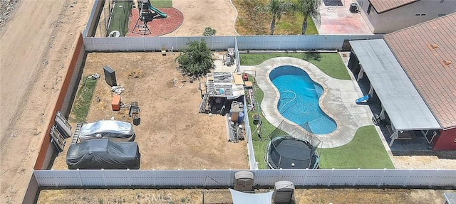 1503 Lynwood Way, Highland, CA 92346 - aerial view of a pool area