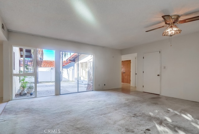 27909 Alaflora Dr, Rancho Palos Verdes, CA 90275 - unfurnished room with light colored carpet and ceiling fan