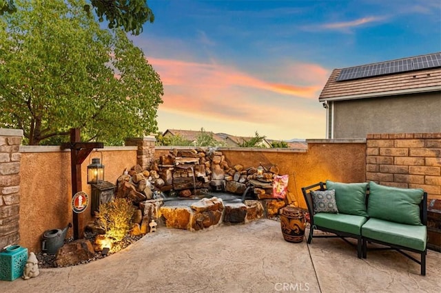 22517 Skipping Stone Dr, Saugus, CA 91350 - view of patio / terrace featuring an outdoor hangout area