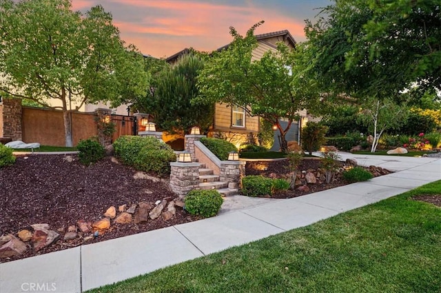 22517 Skipping Stone Dr, Saugus, CA 91350 - obstructed view of property with stone siding
