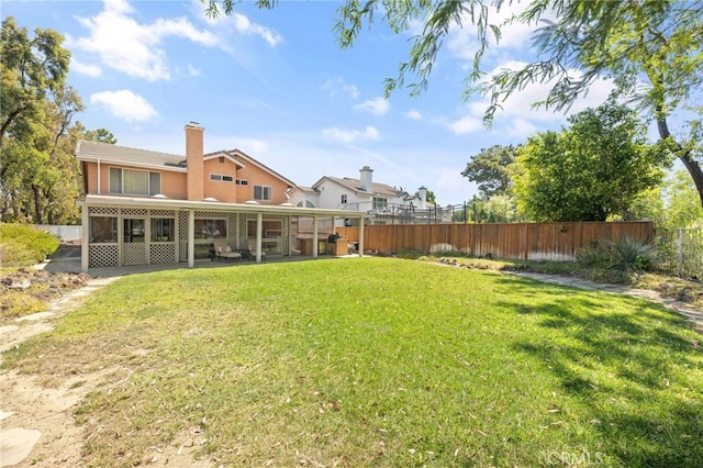 11361 Foxglove Ln, Corona, CA 92878 - fenced backyard featuring a patio