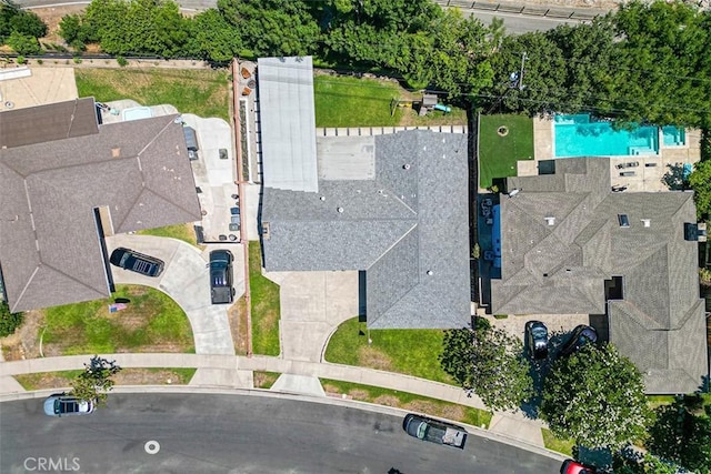 927 E Fairway Dr, Orange, CA 92866 - bird's eye view of a pool