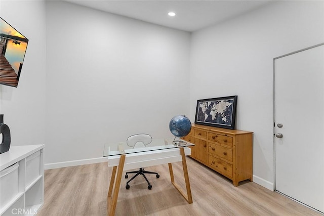 927 E Fairway Dr, Orange, CA 92866 - office space featuring light wood-type flooring and recessed lighting