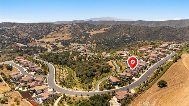 16389 Viewcrest Rd, Chino Hills, CA 91709 - aerial view of property's location with mountains and nearby suburban area