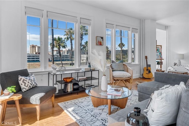 360 W Ocean Blvd Unit 402, Long Beach, CA 90802 - living area featuring wood finished floors