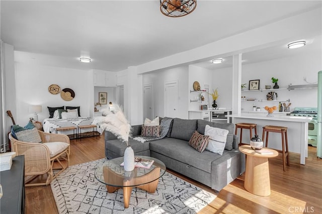 360 W Ocean Blvd Unit 402, Long Beach, CA 90802 - living room featuring wood finished floors