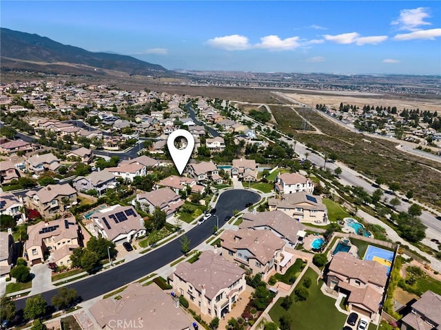 5231 Flora Ct, Rancho Cucamonga, CA 91739 - aerial view of property and surrounding area with nearby suburban area and a mountainous background