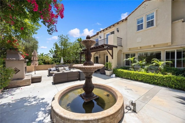 5231 Flora Ct, Rancho Cucamonga, CA 91739 - view of home's community with a patio and outdoor lounge area
