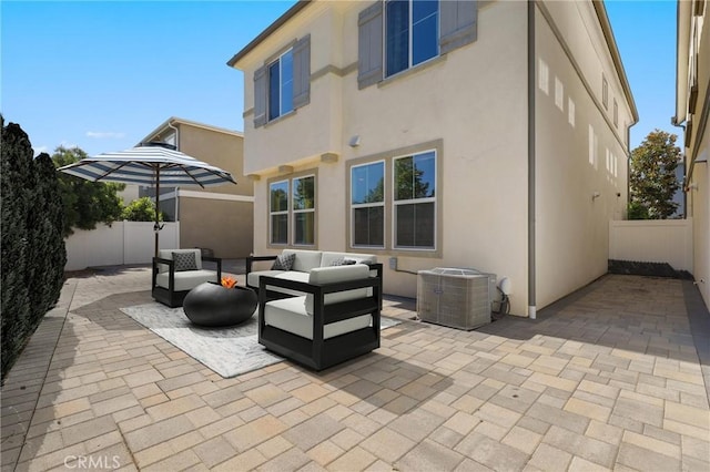403 Aura Dr, Costa Mesa, CA 92626 - view of patio with outdoor lounge area