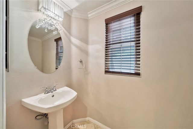 5 Chandon, Laguna Niguel, CA 92677 - bathroom featuring crown molding and a sink