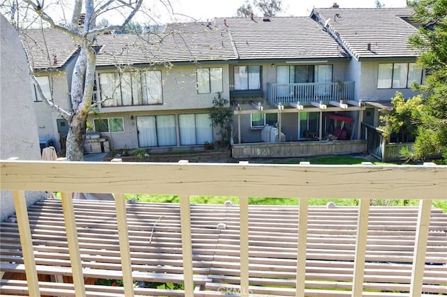 6584 E Paseo Diego, Anaheim, CA 92807 - back of property featuring stucco siding and a balcony