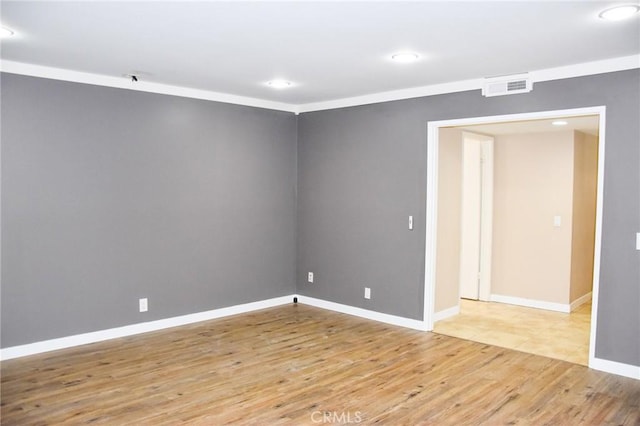 6584 E Paseo Diego, Anaheim, CA 92807 - spare room with wood finished floors and recessed lighting