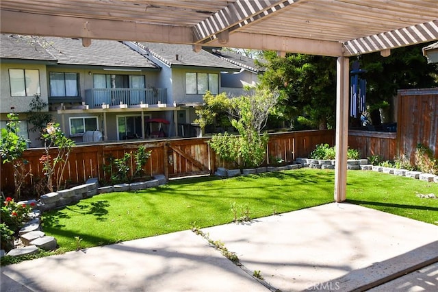 6584 E Paseo Diego, Anaheim, CA 92807 - fenced yard with a pergola and a patio