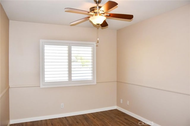 6584 E Paseo Diego, Anaheim, CA 92807 - unfurnished room featuring a ceiling fan and wood finished floors