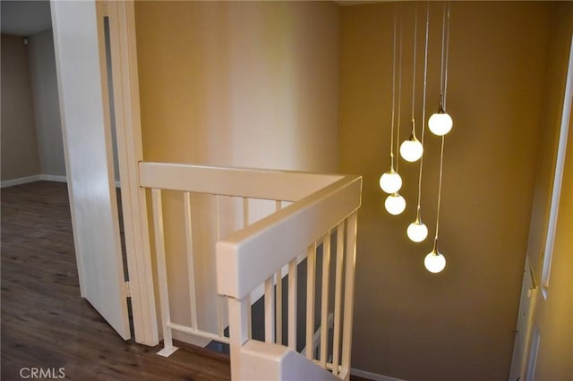 6584 E Paseo Diego, Anaheim, CA 92807 - stairs featuring wood finished floors and baseboards