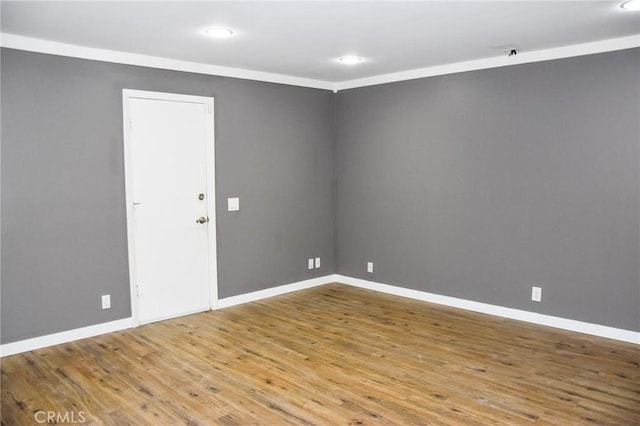 6584 E Paseo Diego, Anaheim, CA 92807 - spare room with wood finished floors and recessed lighting