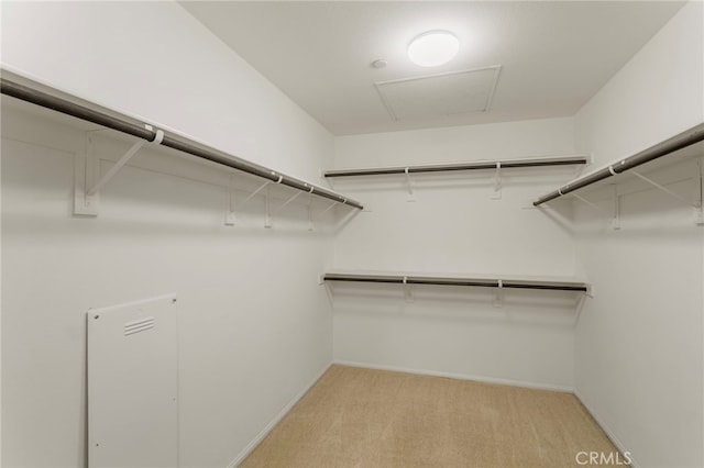 11462 Jacobsen Rd, Beaumont, CA 92223 - spacious closet featuring light colored carpet and attic access