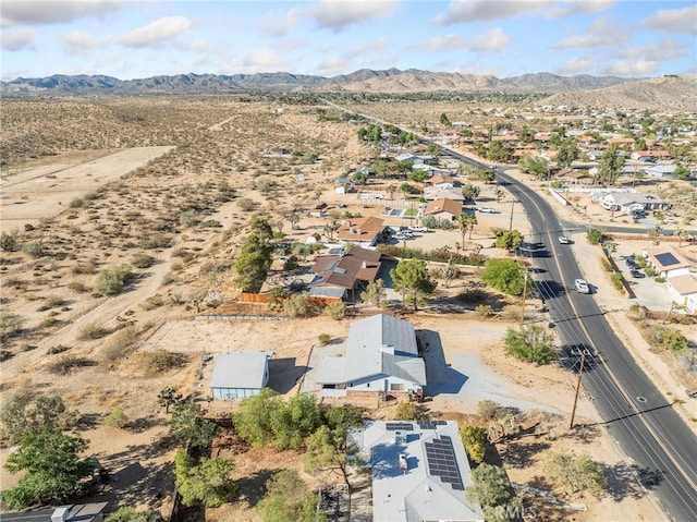7423 Palomar Ave, Yucca Valley, CA 92284 - aerial perspective of suburban area with mountains and a desert landscape