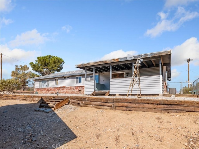 7423 Palomar Ave, Yucca Valley, CA 92284 - back of property with brick siding