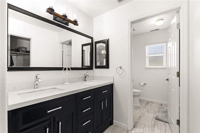 1 Alden Ct, Chico, CA 95973 - full bath featuring marble look tile flooring and double vanity