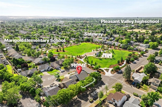 1 Alden Ct, Chico, CA 95973 - aerial perspective of suburban area