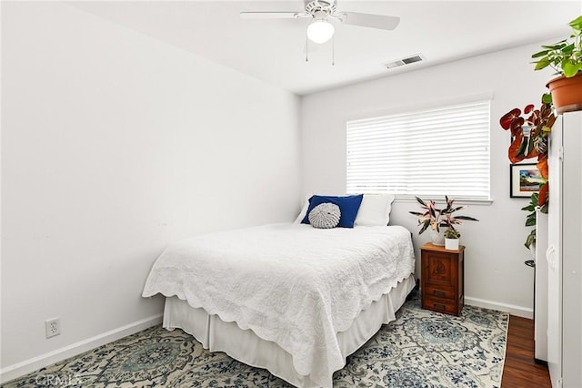 1 Alden Ct, Chico, CA 95973 - bedroom with wood finished floors and ceiling fan
