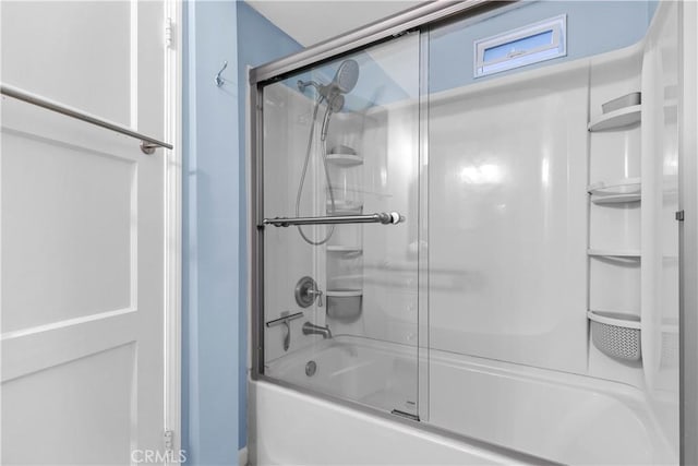 3348 Burritt Way, La Crescenta, CA 91214 - bathroom featuring shower / bath combination with glass door