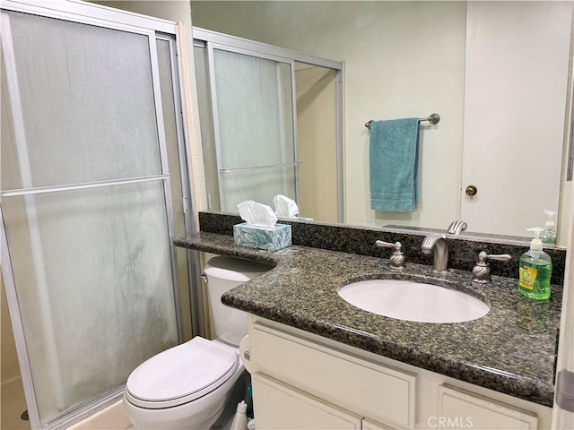 23020 Jensen Ct, Grand Terrace, CA 92313 - bathroom featuring vanity and a stall shower