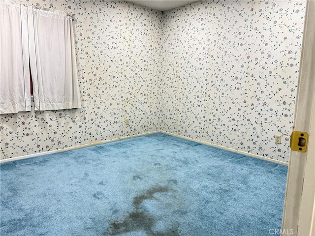 23020 Jensen Ct, Grand Terrace, CA 92313 - unfurnished room with carpet flooring and wallpapered walls