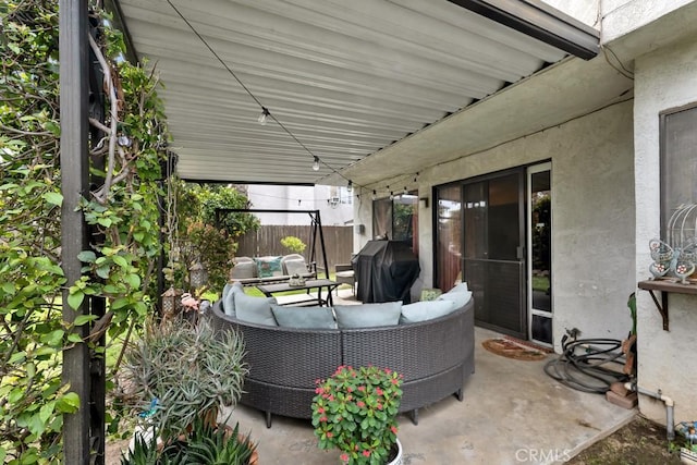 7826 Winnetka Ave, Winnetka, CA 91306 - view of patio / terrace featuring an outdoor hangout area and grilling area