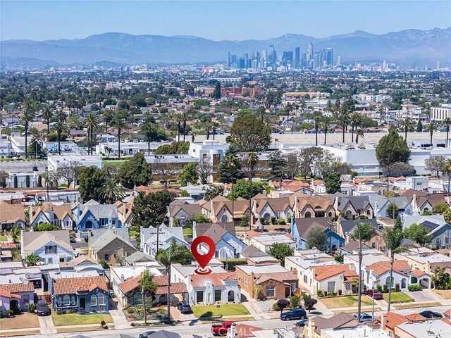1123 W 81st St, Los Angeles, CA 90044 - aerial view of a mountainous background