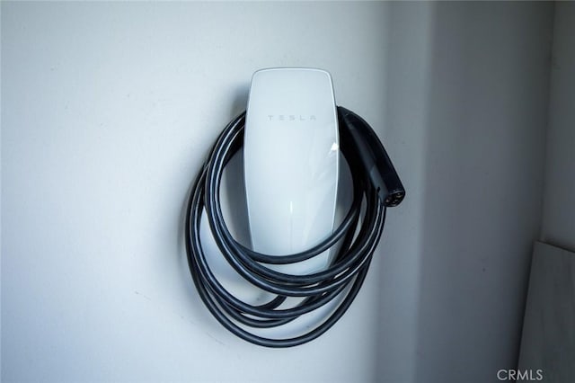 10413 Saint Anna Pl, Fountain Valley, CA 92708 - garage view of electric vehicle charger