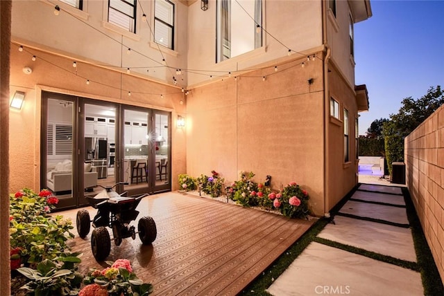 10413 Saint Anna Pl, Fountain Valley, CA 92708 - view of wooden terrace