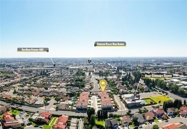 10413 Saint Anna Pl, Fountain Valley, CA 92708 - aerial perspective of suburban area