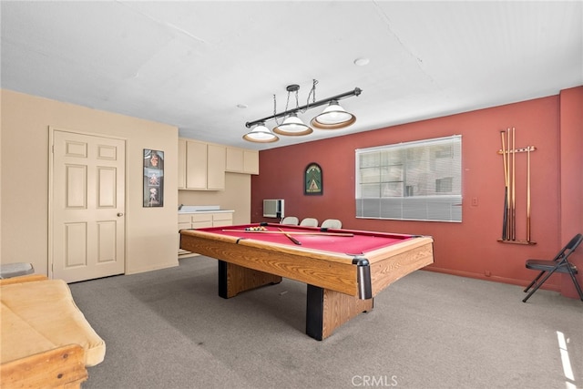 5230 Zelzah Ave Unit 3, Encino, CA 91316 - game room featuring carpet floors and pool table