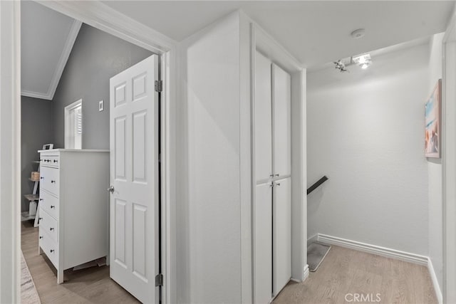 5230 Zelzah Ave Unit 3, Encino, CA 91316 - hall with light wood-style floors and crown molding