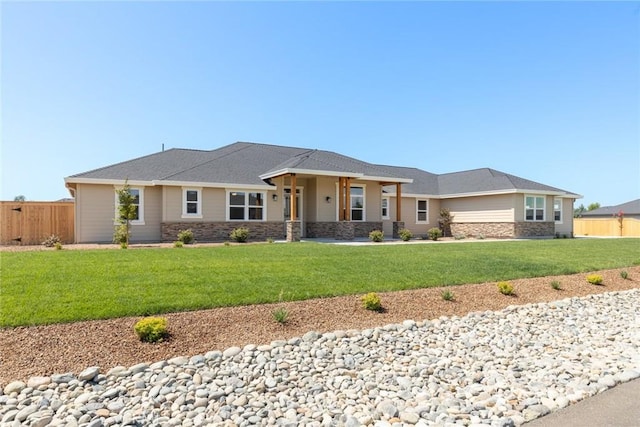 5035 San Juanico Dr, Chico, CA 95973 - view of front of home featuring stone siding