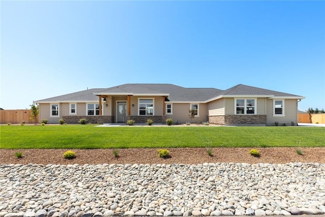 5035 San Juanico Dr, Chico, CA 95973 - view of front of property featuring stone siding