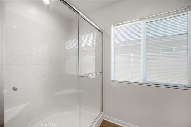 29045 Silver Stirrup Way, Winchester, CA 92596 - full bathroom featuring a stall shower and baseboards
