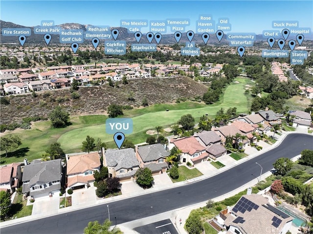 45211 Tioga St, Temecula, CA 92592 - aerial view of residential area featuring a golf club